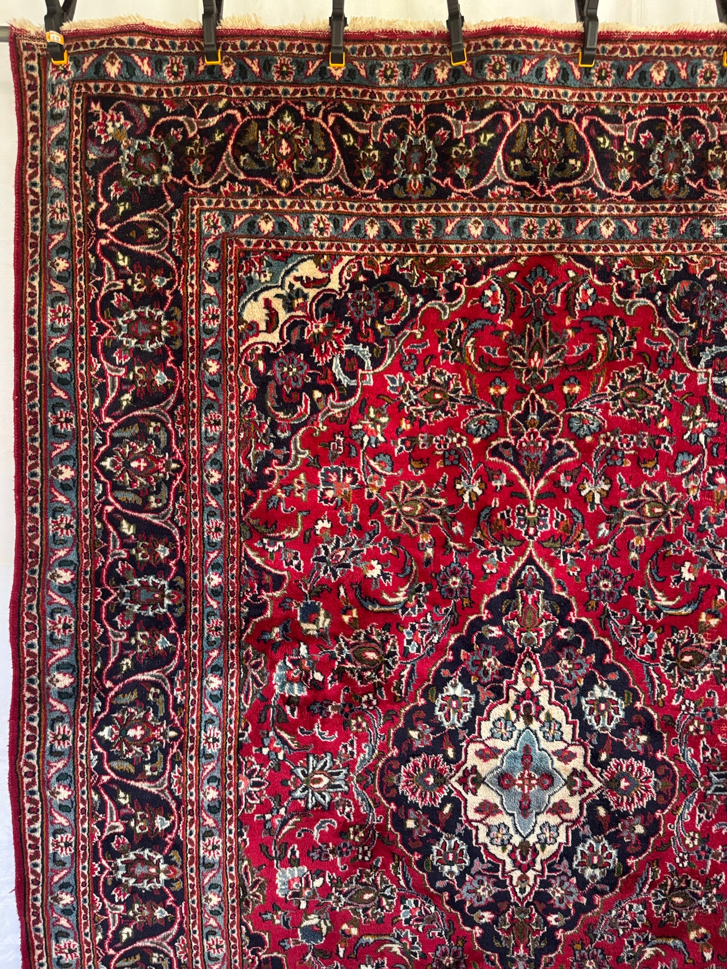 Handmade Persian Kashan Rug 306 x 202 cm. | 10 x 6.6 ft