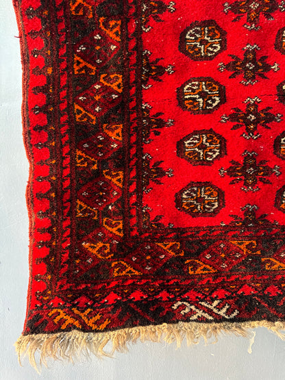 Handmade Afghan Kunduz 4.2 x 2.8 ft