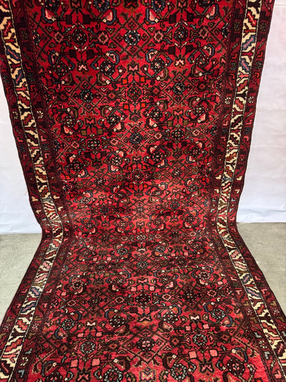 Handmade Persian Hosseinabad Runner 350 x 115 cm | 11.5 x 3.8 ft