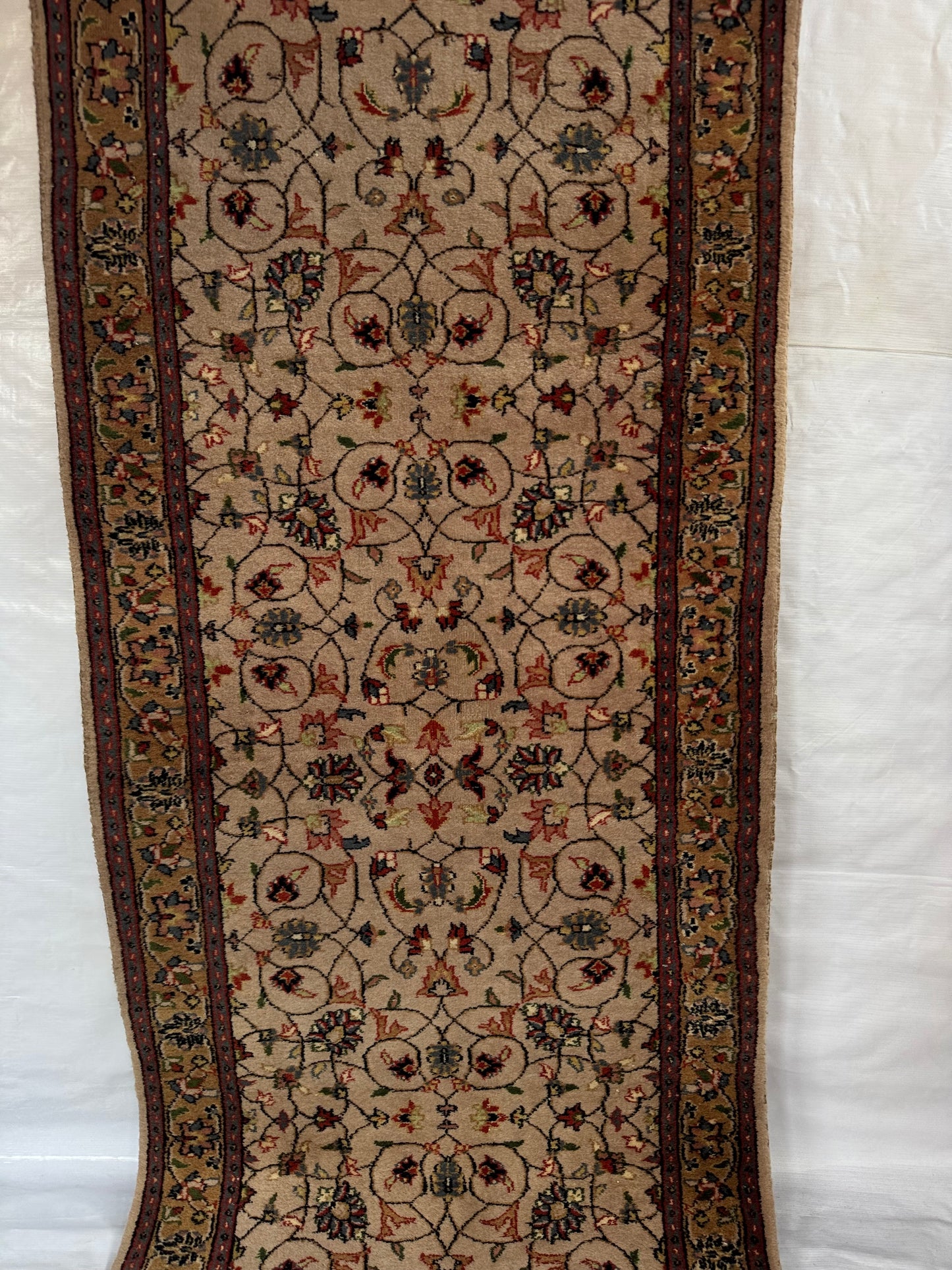 Handmade Indo Tabriz Runner 300 x 79 cm | 9.8 x 2.6 ft