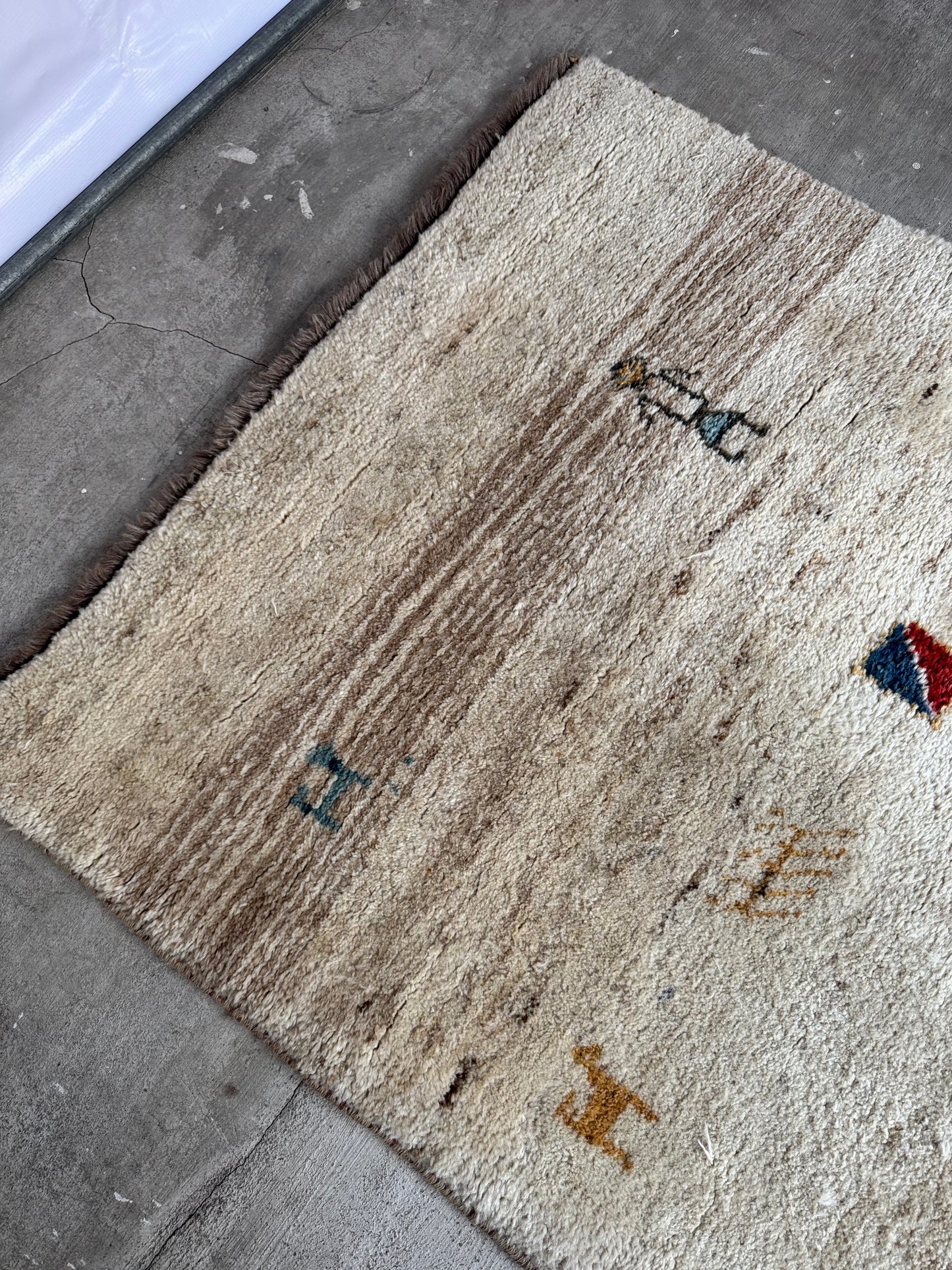 Handmade Persian Gabbeh Rug 190 x 100 cm | 6.23 x 3.28 ft