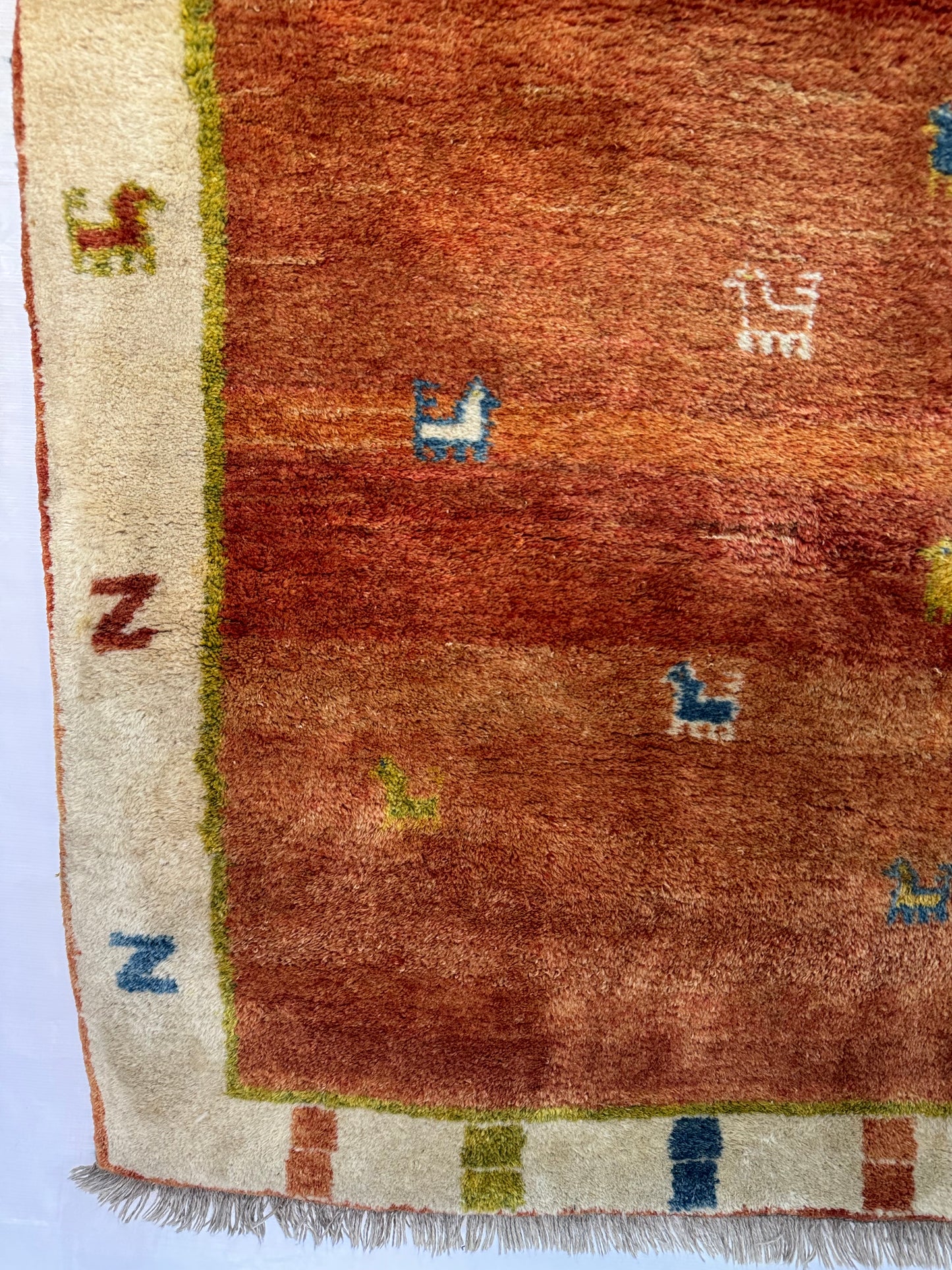 Handmade Persian Gabbeh 190 x 107 cm | 6.23 x 3.51 ft