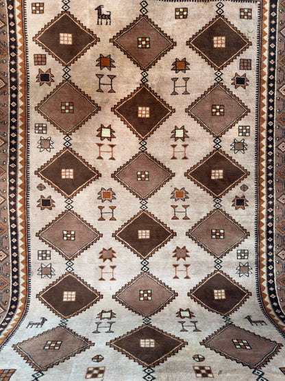 Handmade Oriental Rug 9.9 x 6.6 ft
