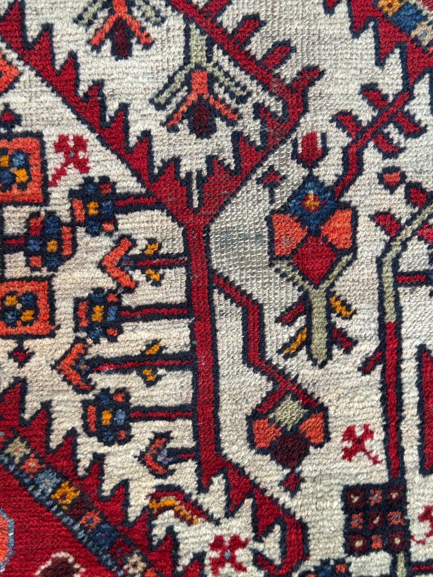 Handmade Persian Hamadan Rug 228 x 136 cm | 7.5 x 4.5 ft