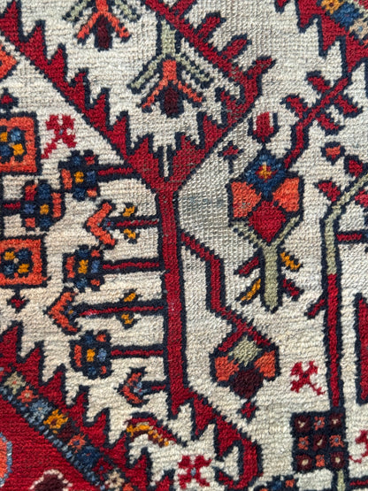 Handmade Persian Hamadan Rug 228 x 136 cm | 7.5 x 4.5 ft