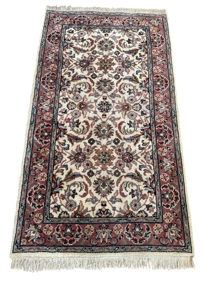 Handmade Indo Tabriz Rug 150 x 85 cm | 4.9 x 2.8 ft