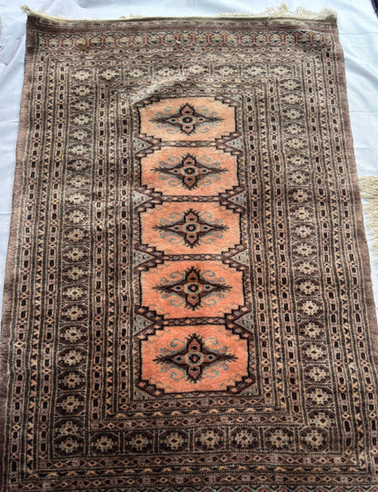 Handmade Bokhara Rug 5 x 3.2 ft