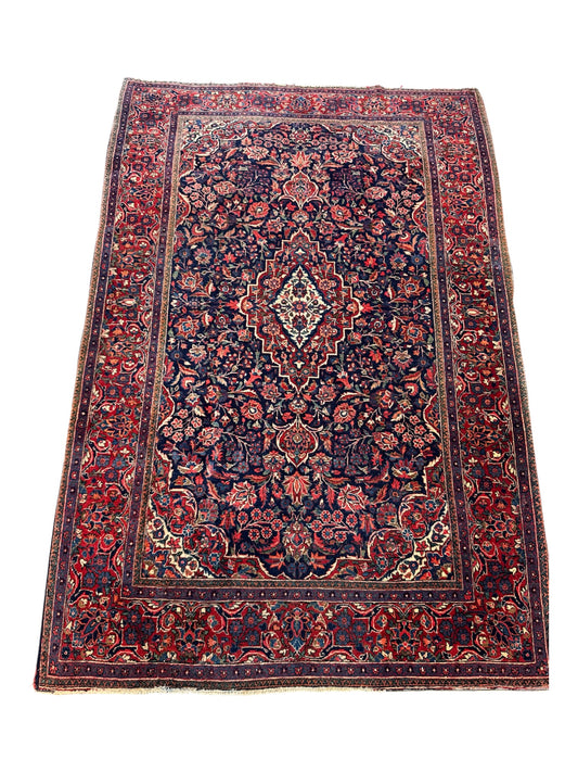 Handmade Persian Qom Rug 201 x 134 cm | 6.6 x 4.4 ft
