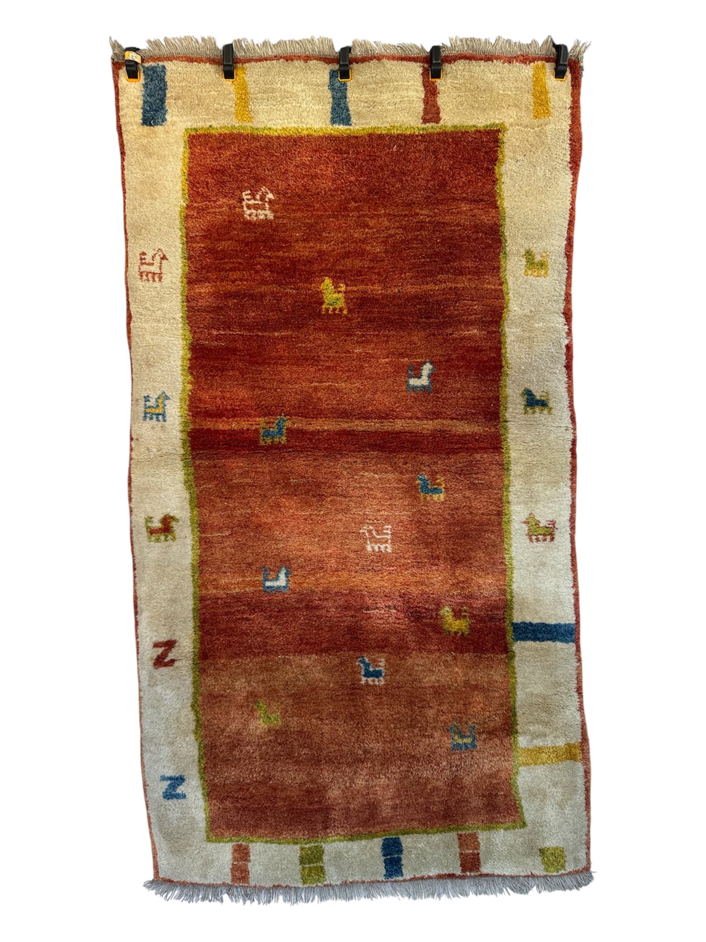 Handmade Persian Gabbeh 190 x 107 cm | 6.23 x 3.51 ft