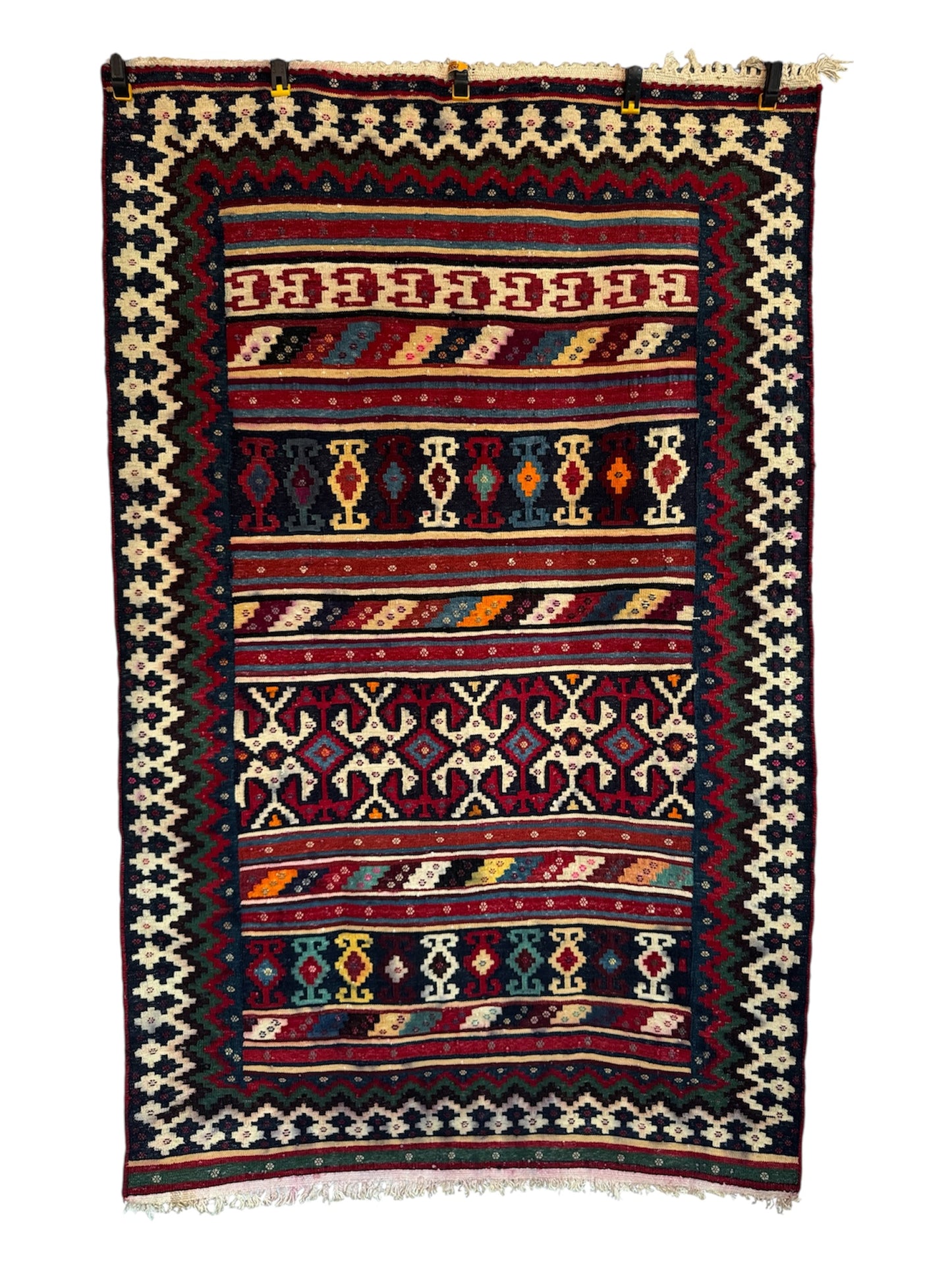 Handmade Cicim Kilim 186 x 116 cm | 6.1 x 3.81 ft