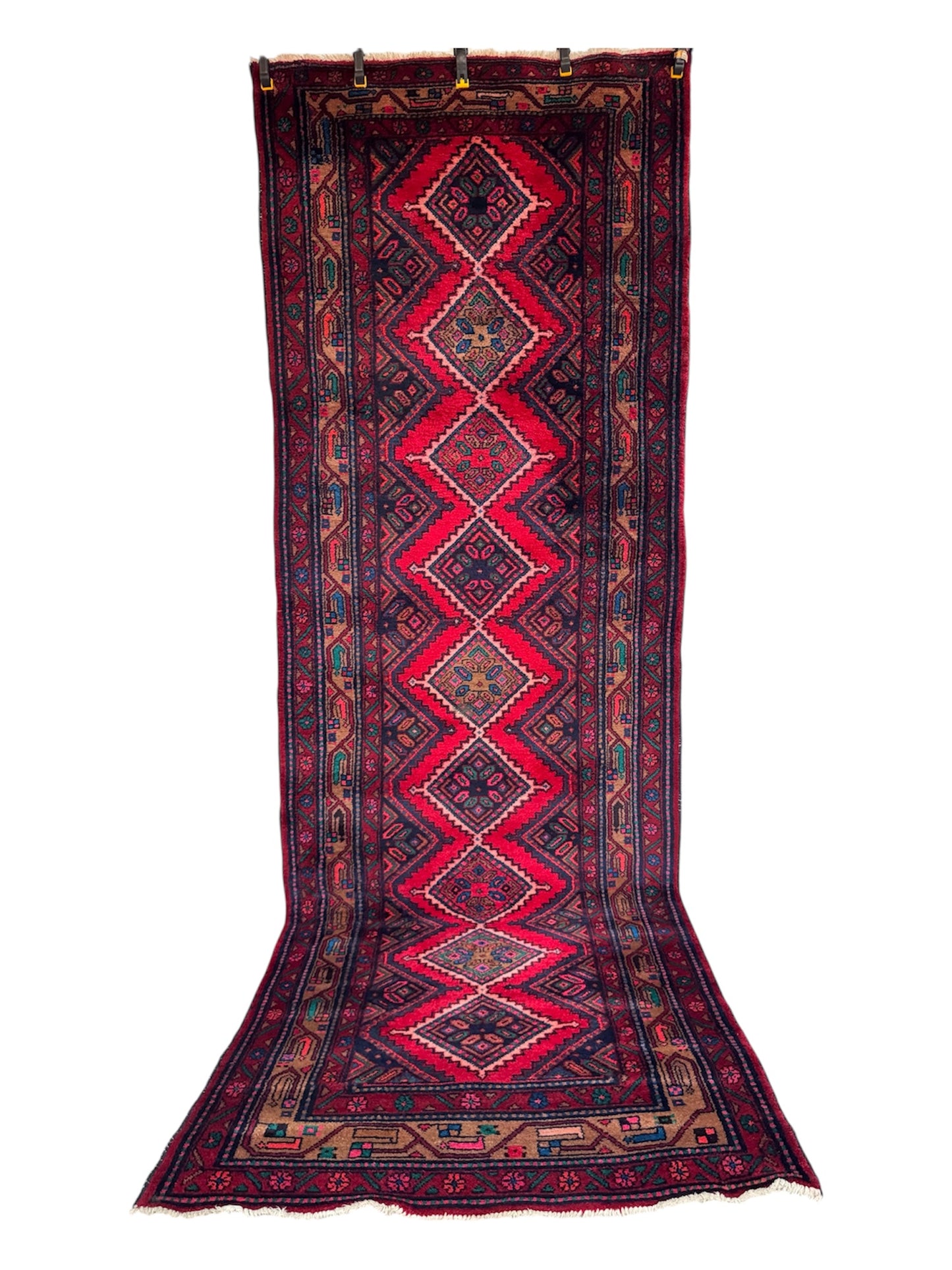 Handmade Persian Chennar Runner 310 x 107 cm | 10.17 x 3.51 ft 
