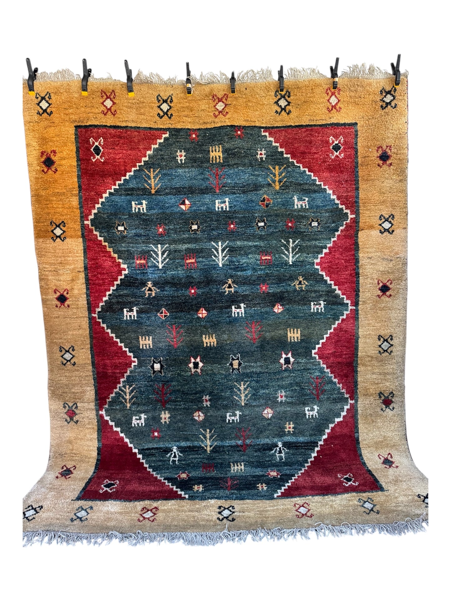 Handmade Persian Gabbeh 265 x 210 cm | 8.69 x 6.89 ft