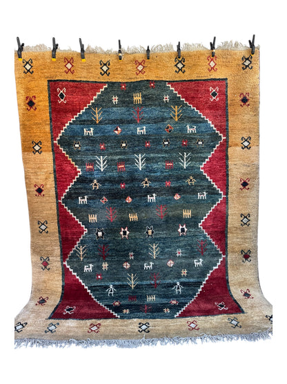 Handmade Persian Gabbeh 265 x 210 cm | 8.69 x 6.89 ft