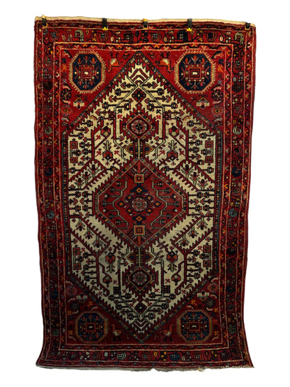 Handmade Persian Hamadan Rug 228 x 136 cm | 7.5 x 4.5 ft