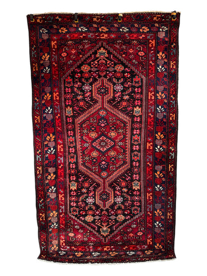 Handmade Persian Hamadan Rug 220 x 126 cm | | 7.2 x 4.1 ft