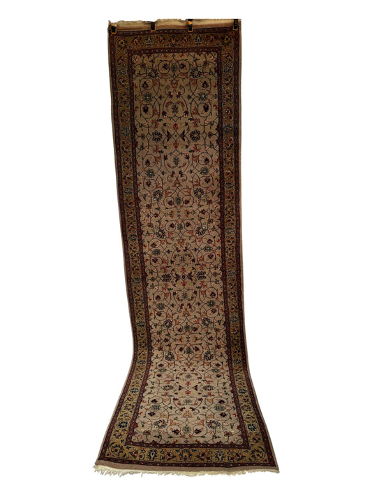 Handmade Indo Tabriz Runner 300 x 79 cm | 9.8 x 2.6 ft