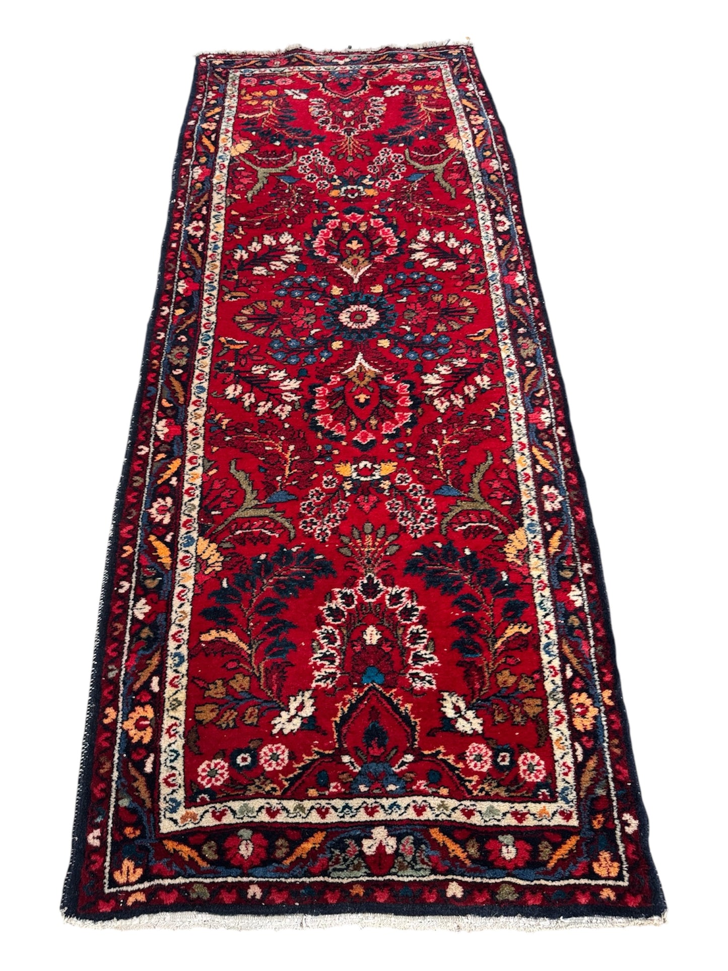 Handmade Persian Lilihan Runner 225 x 84 cm | 7.4 x 2.8 ft