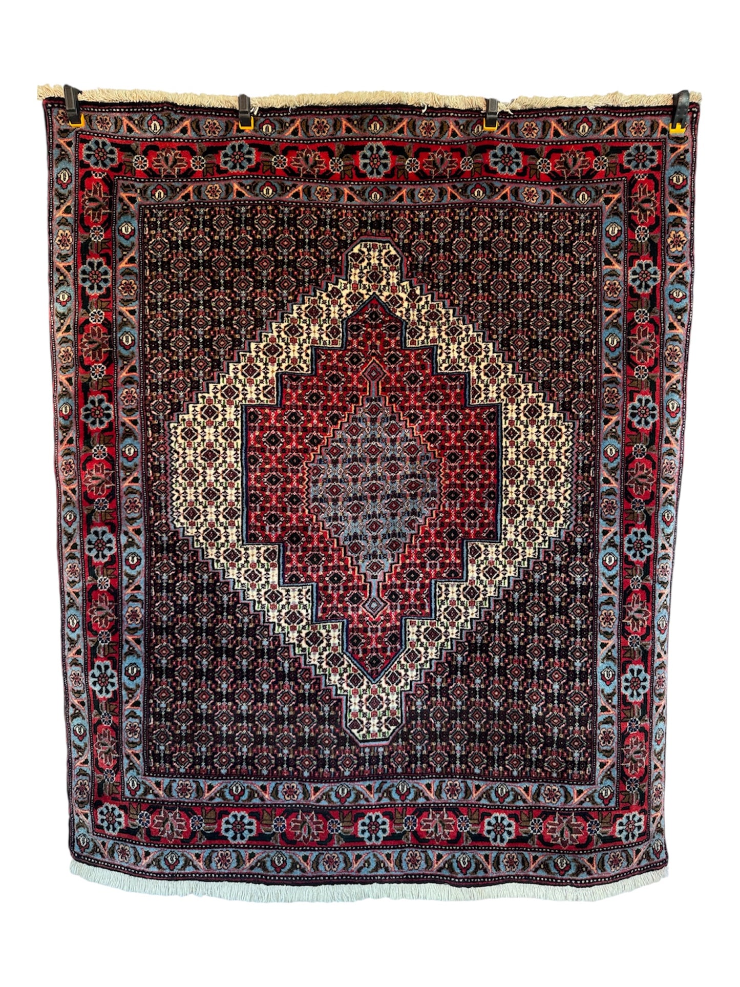 📌 RESERVED Handmade Persian Senneh Rug 156 x 132 cm | 5.1 x 4.3 ft