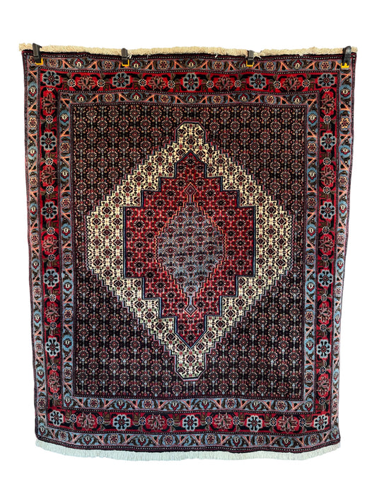 📌 RESERVED Handmade Persian Senneh Rug 156 x 132 cm | 5.1 x 4.3 ft