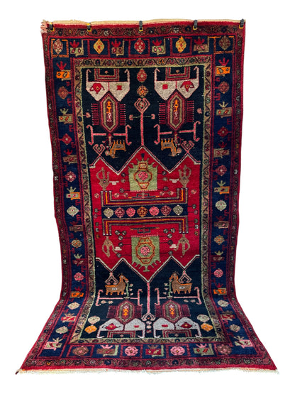 📌 RESERVED Handmade Persian Hamadan 290 x 149 cm | 9.5 x 5 ft
