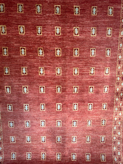Handmade Chobi Rug 7.78 x 5.41 ft