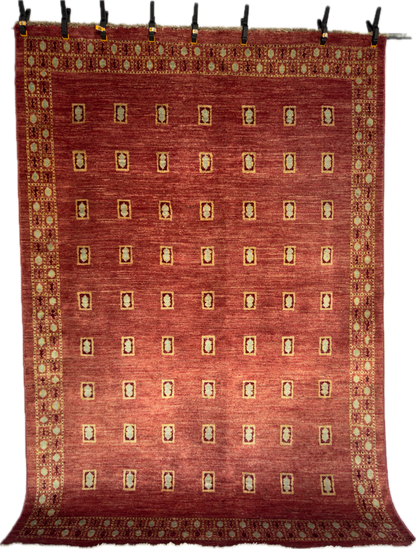 Handmade Chobi Rug 7.78 x 5.41 ft