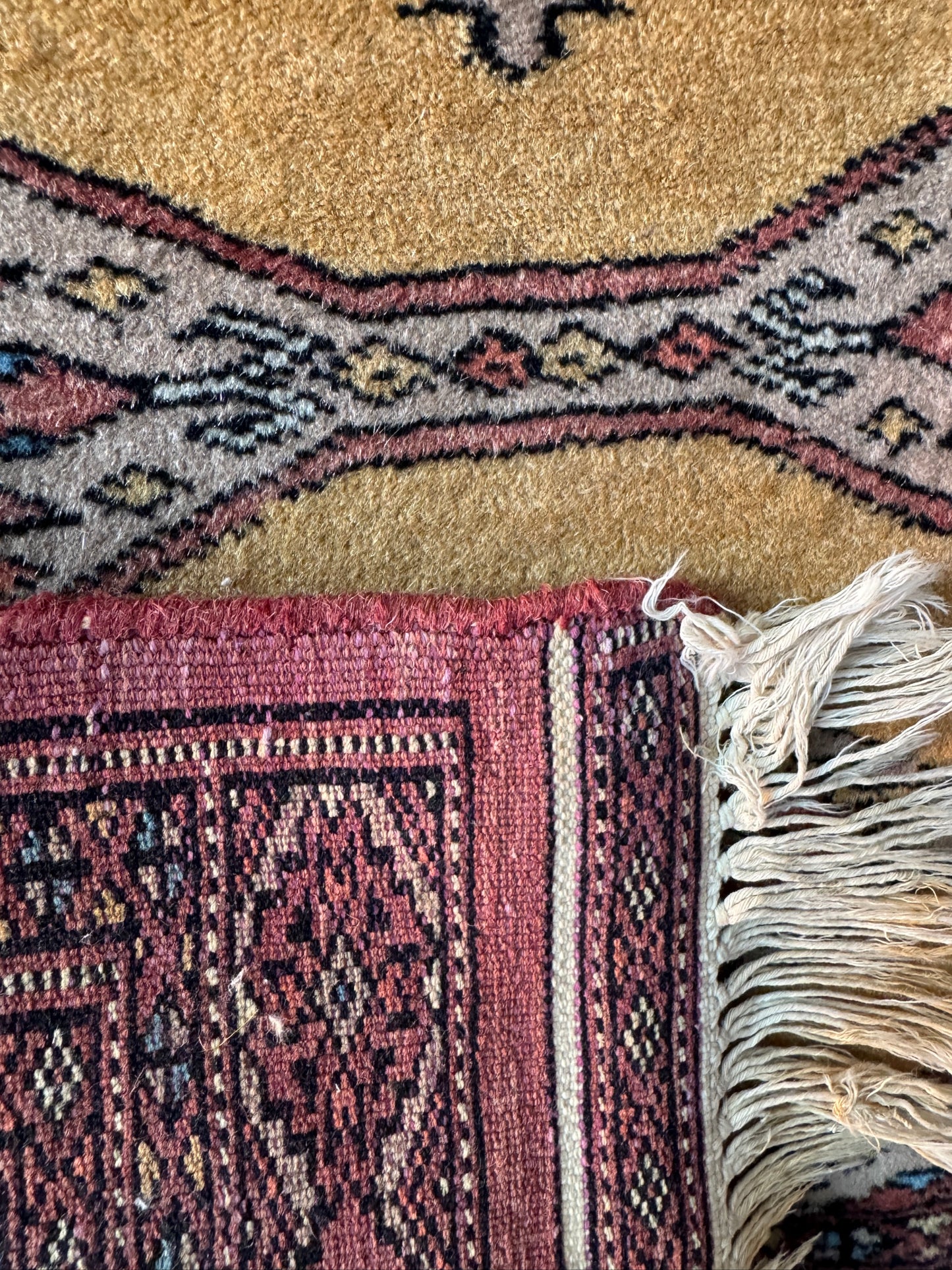 Handmade Bokhara Rug 3.15 x 2 ft