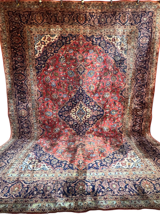 Handmade Persian Kashan 350 x 250 cm | 11.48 x 8.2 ft