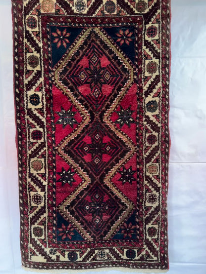 Handmade Persian Hamadan 160 x 87 cm | 5.25 x 2.85 ft