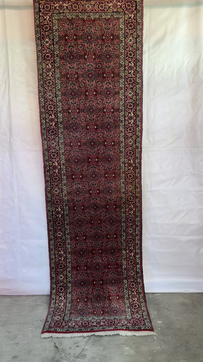 Handmade Persian Bidjar Runner 247 x 71 cm | 8.1 x 2.33 ft