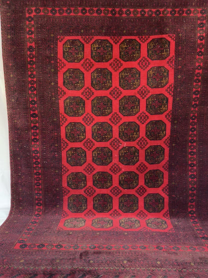 Handmade Ersari Rug 9.74 x 6.73 ft