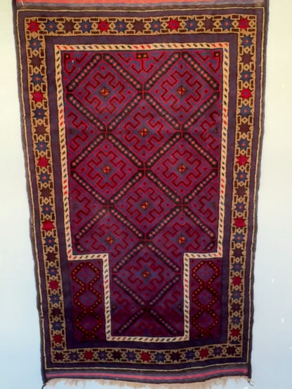 Handmade Zabol Rug 140 x 84 cm | 4.6 x 2.8 ft