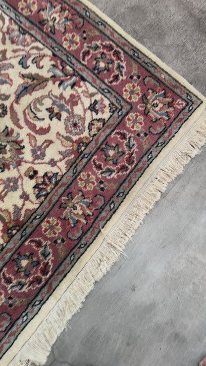 Handmade Indo Tabriz Rug 150 x 85 cm | 4.9 x 2.8 ft