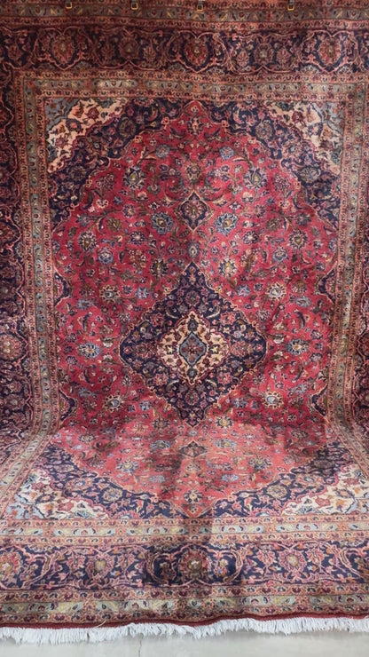 Handmade Persian Kashan 350 x 250 cm | 11.48 x 8.2 ft