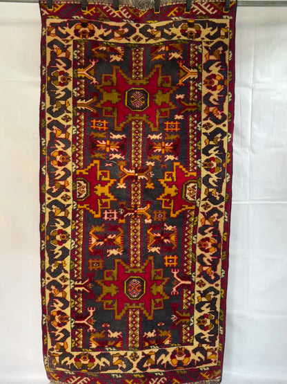 Handmade Bashir Rug 196 x 100 cm | 6.43 x 3.28 ft
