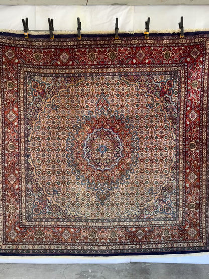 Handmade Persian Muod Rug 200 x 200 cm | 6.56 x 6.56 ft