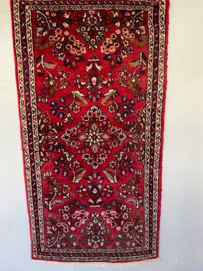 Handmade Persian Lilihan Rug 122 x 64 cm | 4 x 2.1 ft