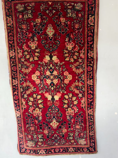 Handmade Persian Lilihan Rug 122 x 69 cm | 4 x 2.26 ft