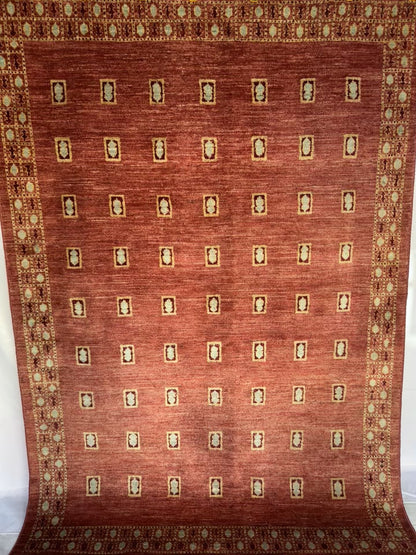 Handmade Chobi Rug 7.78 x 5.41 ft