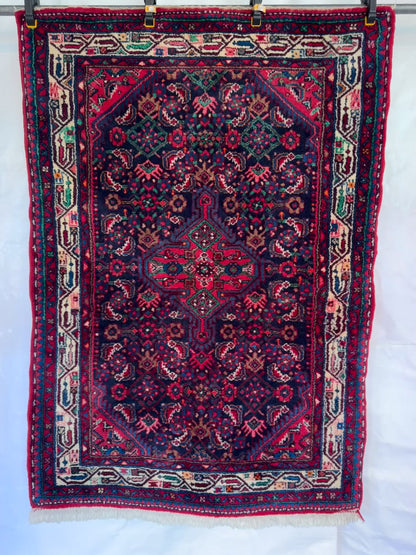 📌 RESERVED Handmade Persian Jozan Rug
145 x 100 cm | 4.76 x 3.28 ft